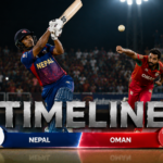 Nepal National Cricket Team Vs Oman National Cricket Team Timeline