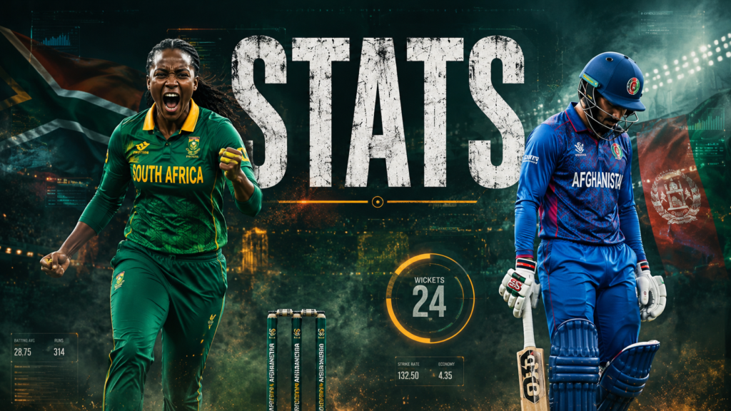 South Africa National Cricket Team Vs Afghanistan National Cricket Team Stats